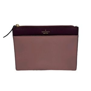 Kate Spade Pink and Maroon Color Block Saffiano Leather Crossbody.NWOT